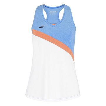 Babolat Play Tank Top White / Bilthe Blue